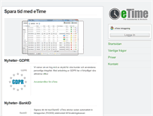 Tablet Screenshot of etime.se